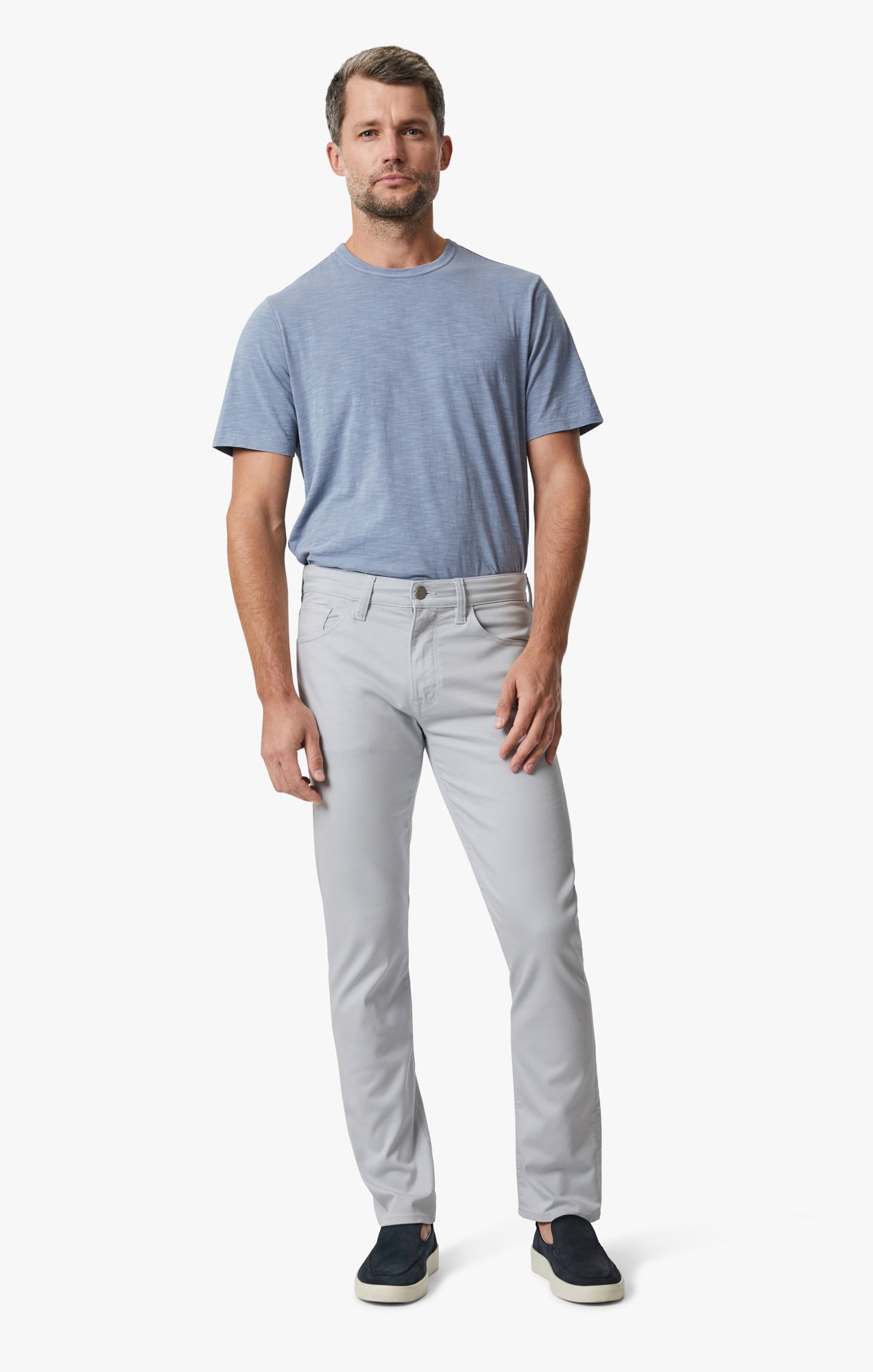 Cool Tapered Leg Pants In Gray Dawn Coolmax