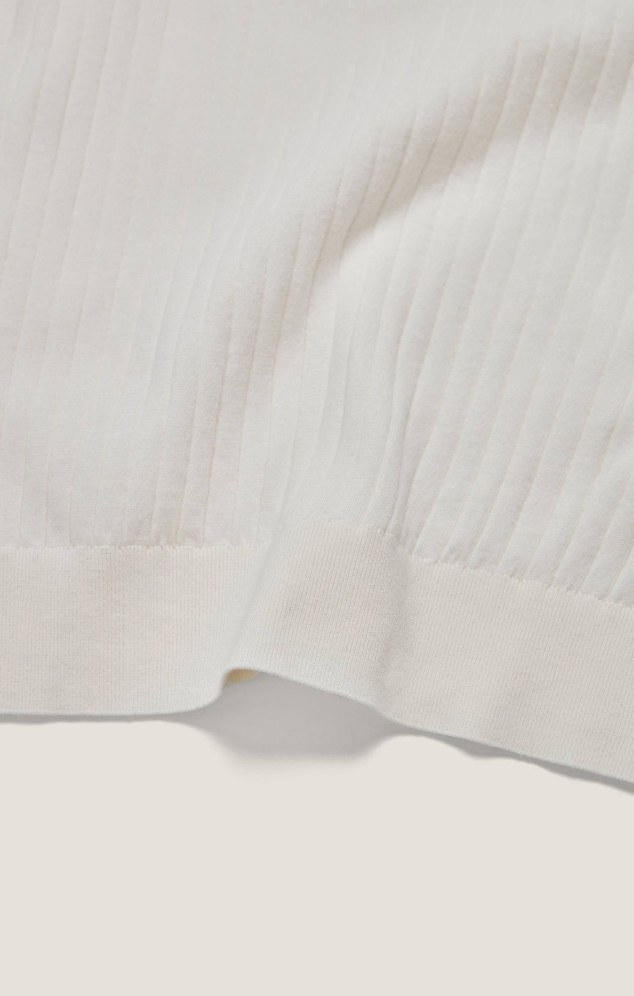 Polo Sweater in Off White