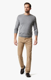 Charisma Relaxed Straight Pants In Khaki Twill
