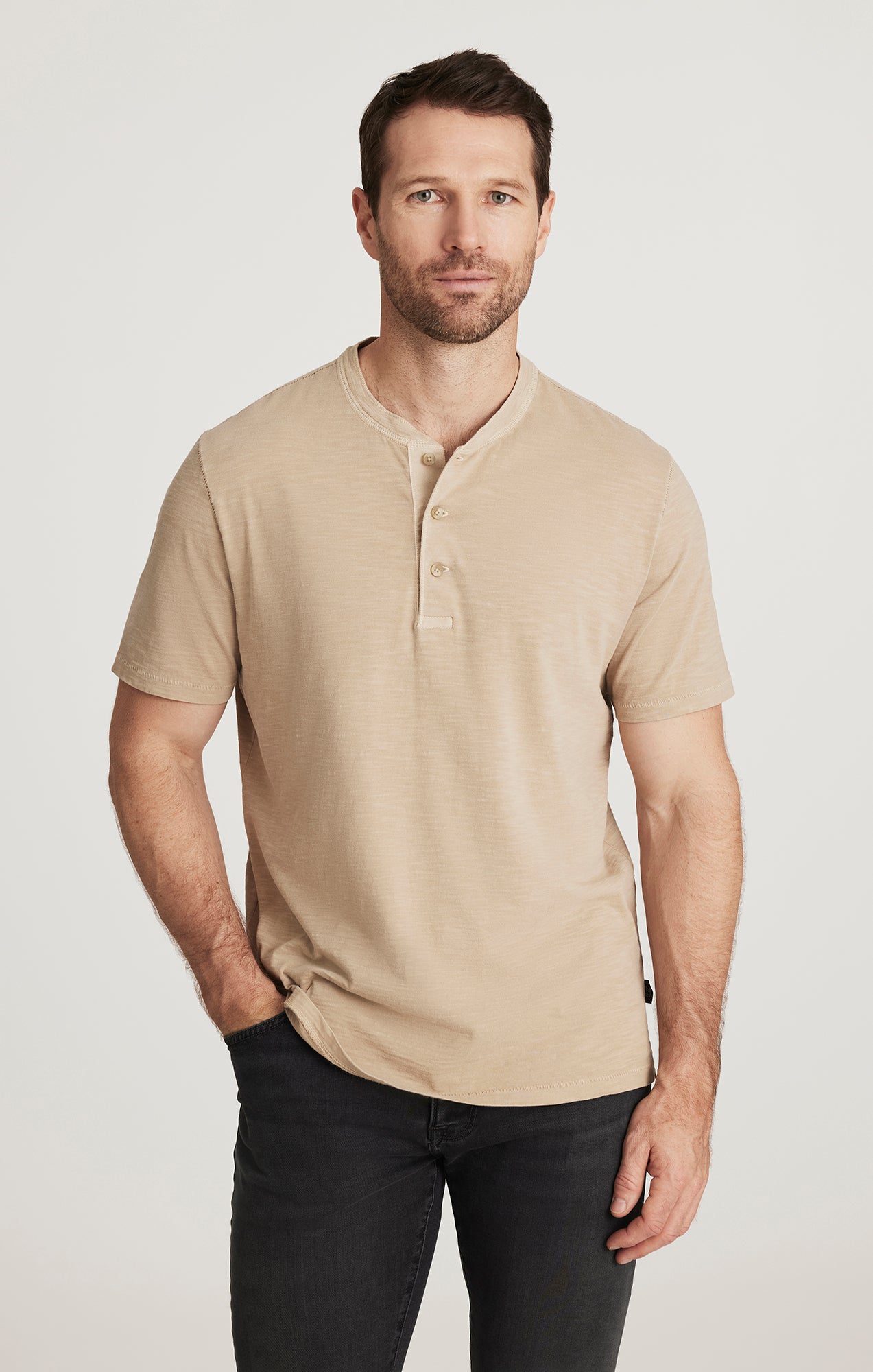 34 Heritage Men's Slub Henley T-Shirt in Twill – 34 Heritage Canada