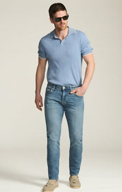 Cool Tapered Leg Jeans in Light Shaded Organic