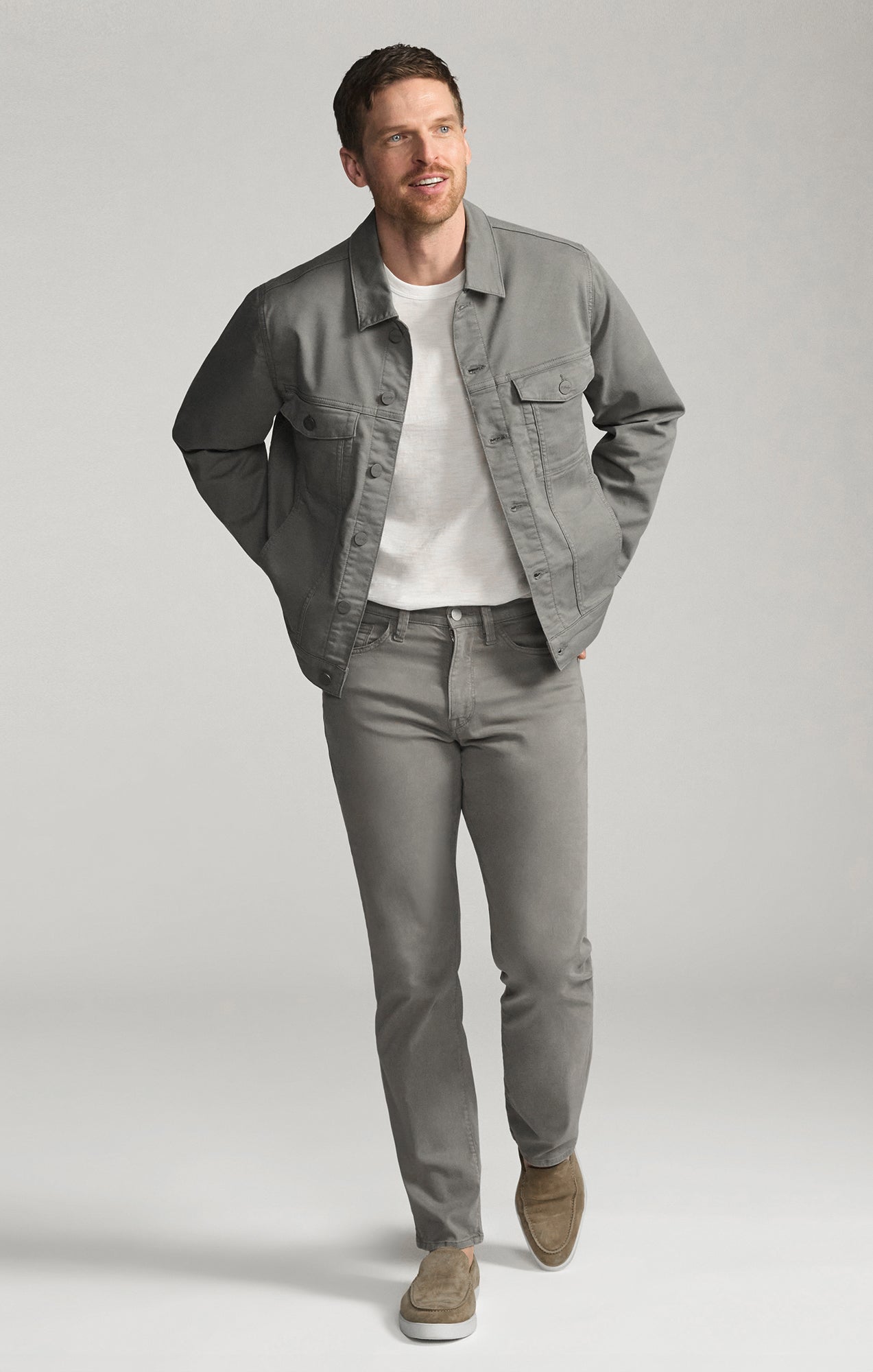 Bologna Jacket in Steel Coolmax