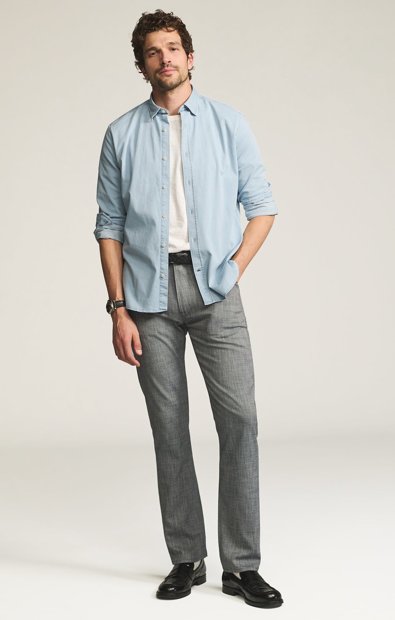 Courage Straight Leg Pants in Navy Cross Twill