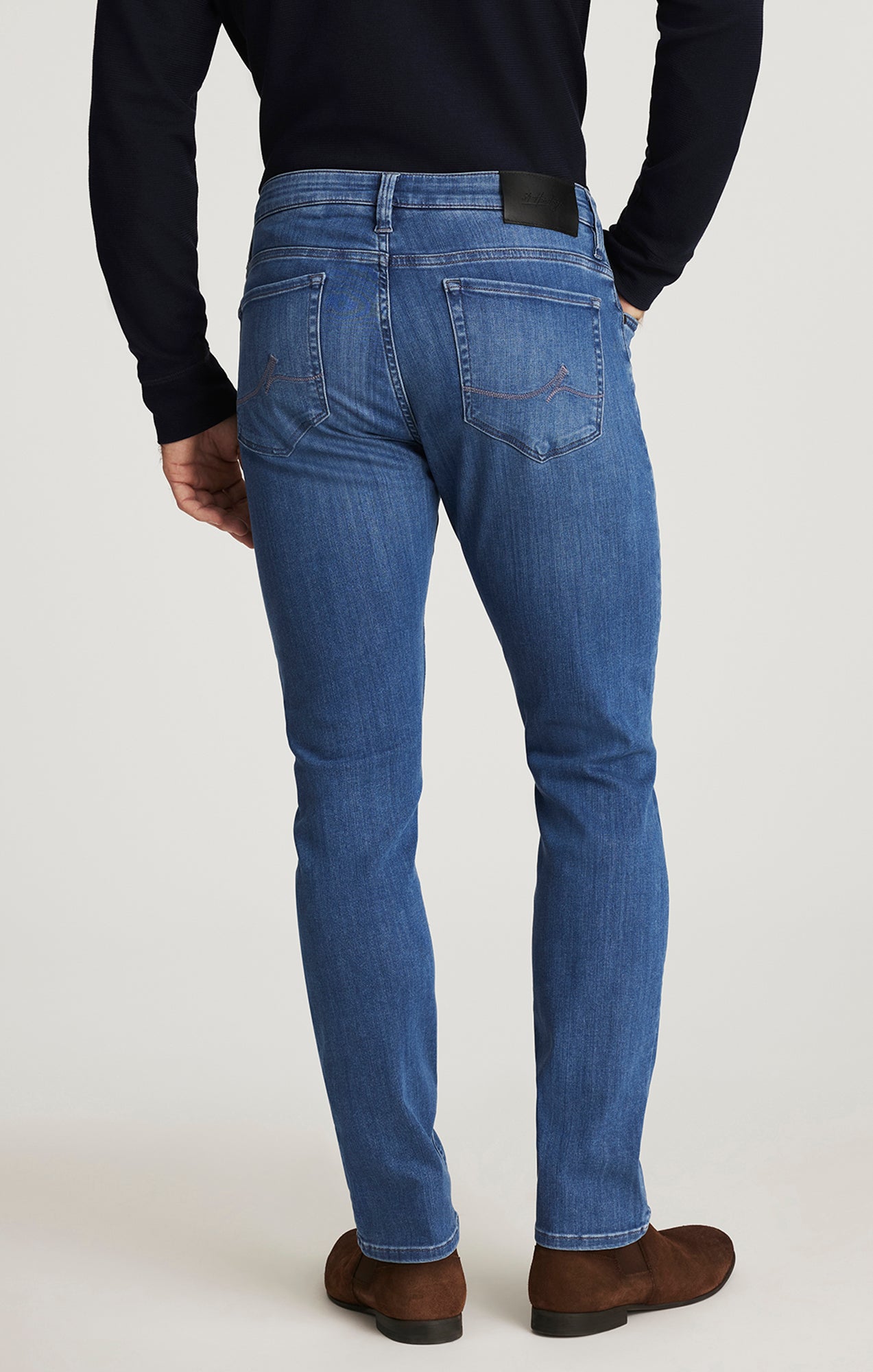 Cool Tapered Leg Jeans in Light Brushed Urban