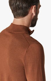 Quarter Zip Sweater In Tortoise Shell