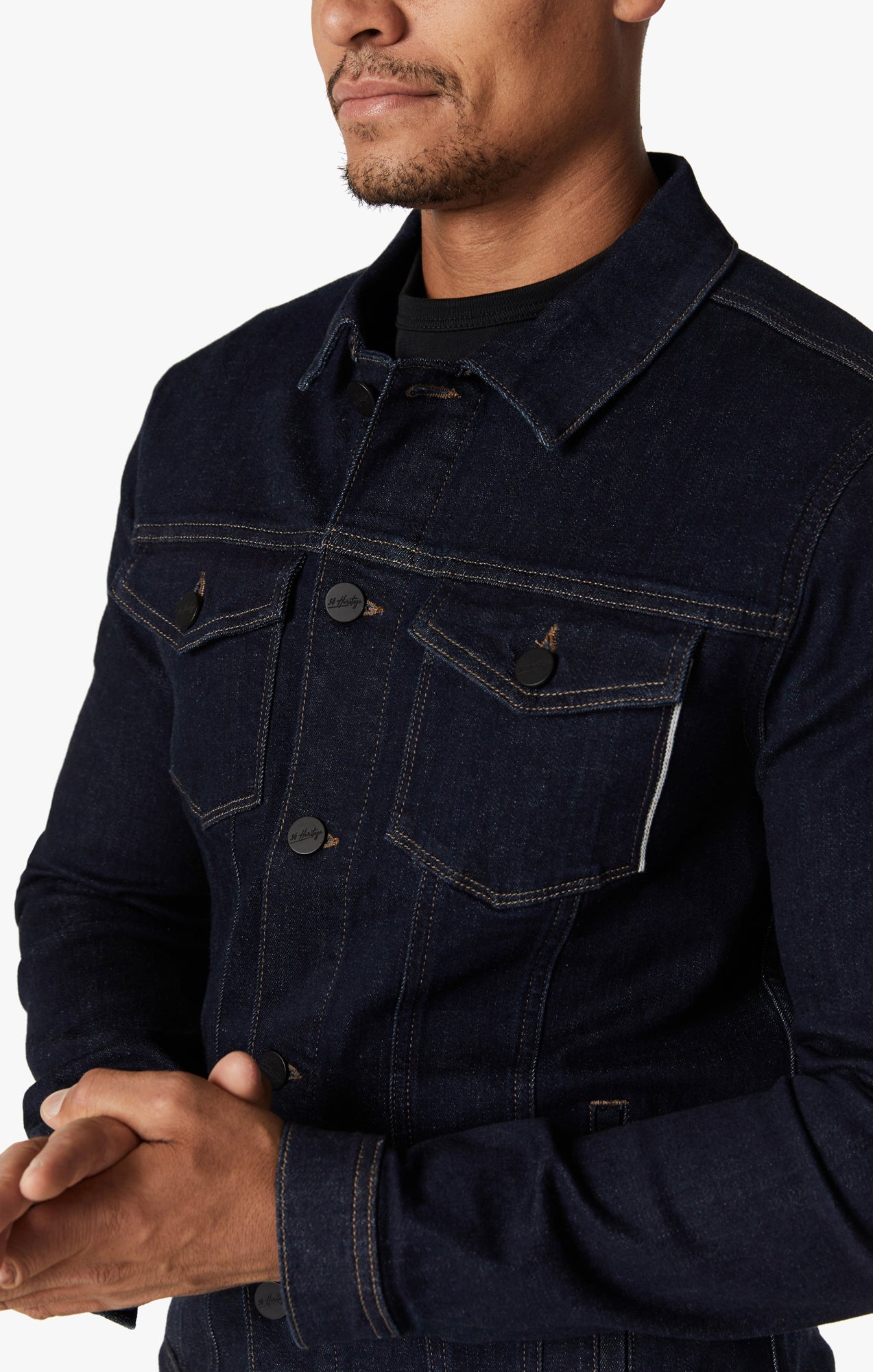 Travis Jacket In Raw Selvedge Image 6