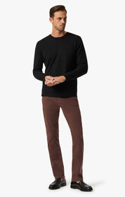 Charisma Relaxed Straight Leg Pants In Mahogany Twill