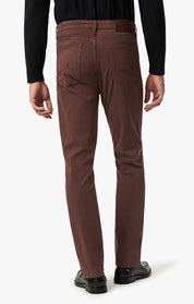 Charisma Relaxed Straight Leg Pants In Mahogany Twill