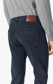 Cool Tapered Leg Pants in Navy Brushed Twill