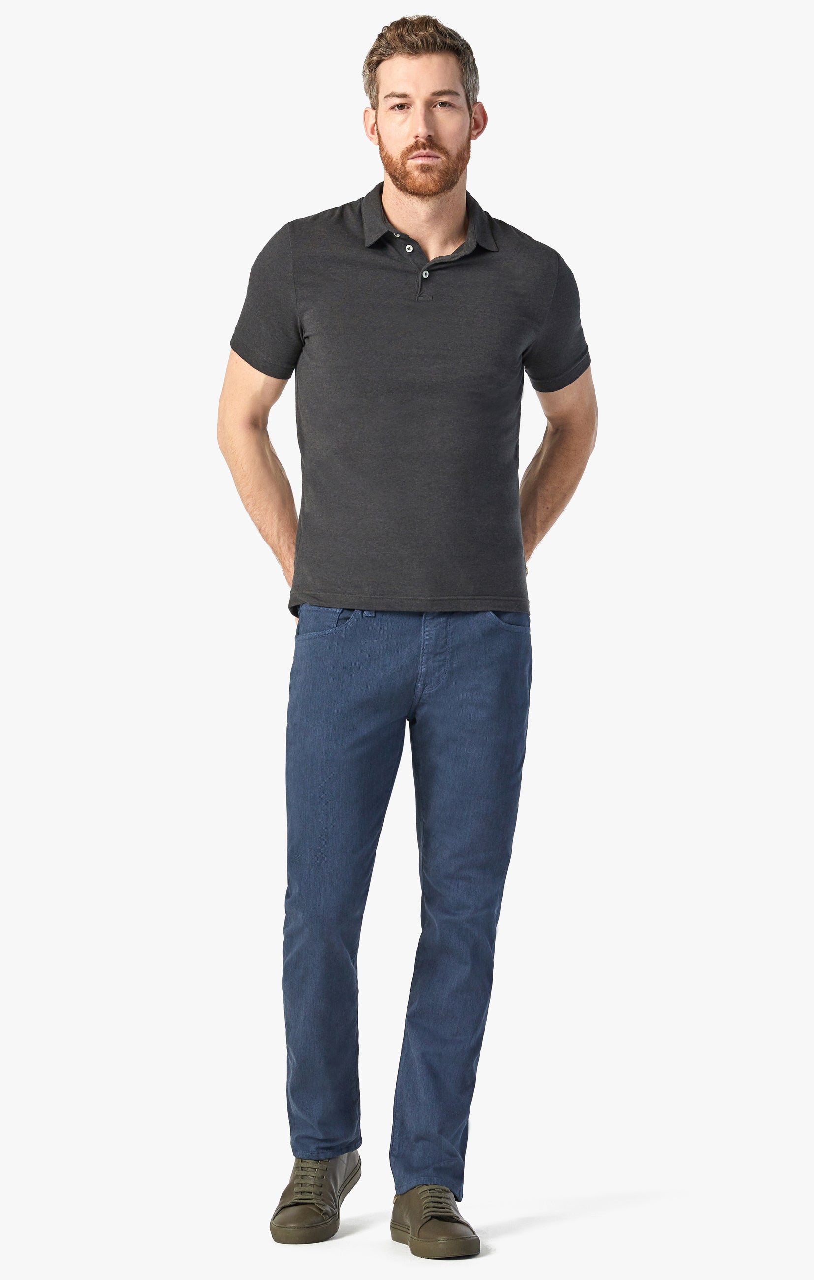 Cool Tapered Leg Pants in Insignia Blue Diagonal