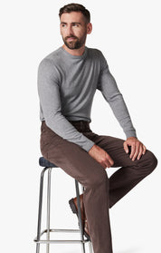 Charisma Relaxed Straight Leg Pants In Fudge Twill