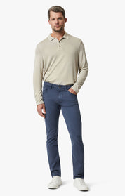Cool Tapered Leg Pants In Dark Denim Twill