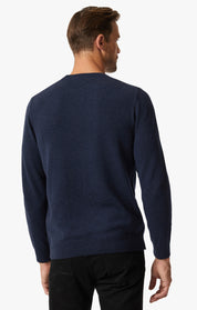 Cashmere Crew Neck Sweater In Navy