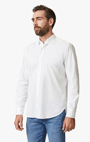 Luxe Twill Shirt In Bright White