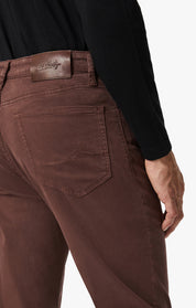 Charisma Relaxed Straight Leg Pants In Mahogany Twill