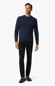 Cashmere Crew Neck Sweater In Navy