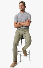 Verona Slim Leg Chino Pants In Vetiver High Flyer