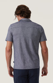 Two Tone Button-Down Shirt in Indigo