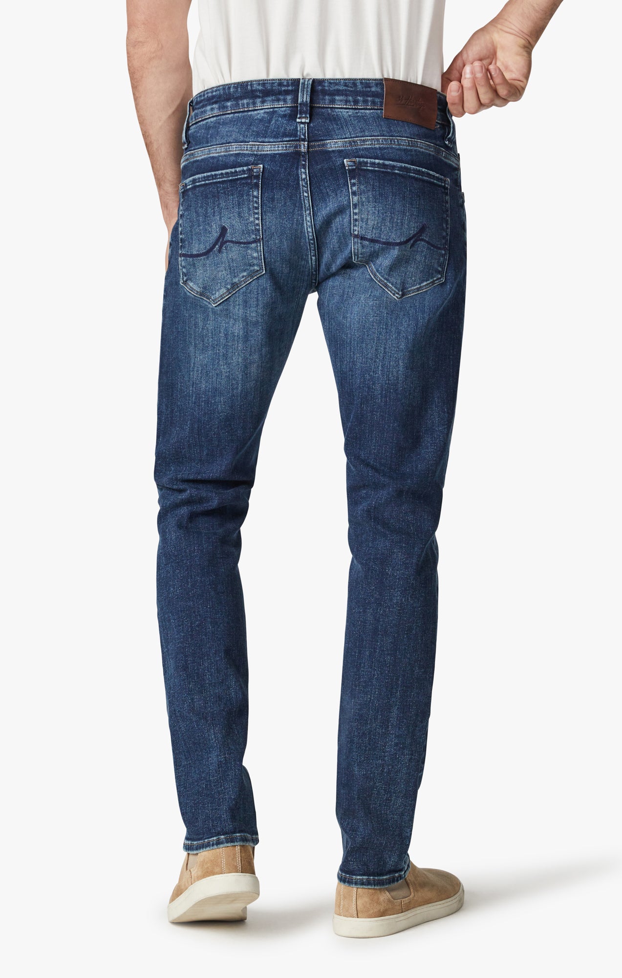 Cool Tapered Leg Jeans In Foggy Indigo Organic