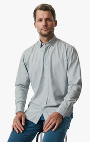 Luxe Twill Shirt In Pearl Blue