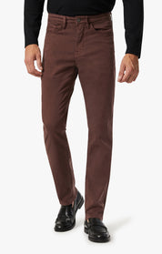 Charisma Relaxed Straight Leg Pants In Mahogany Twill