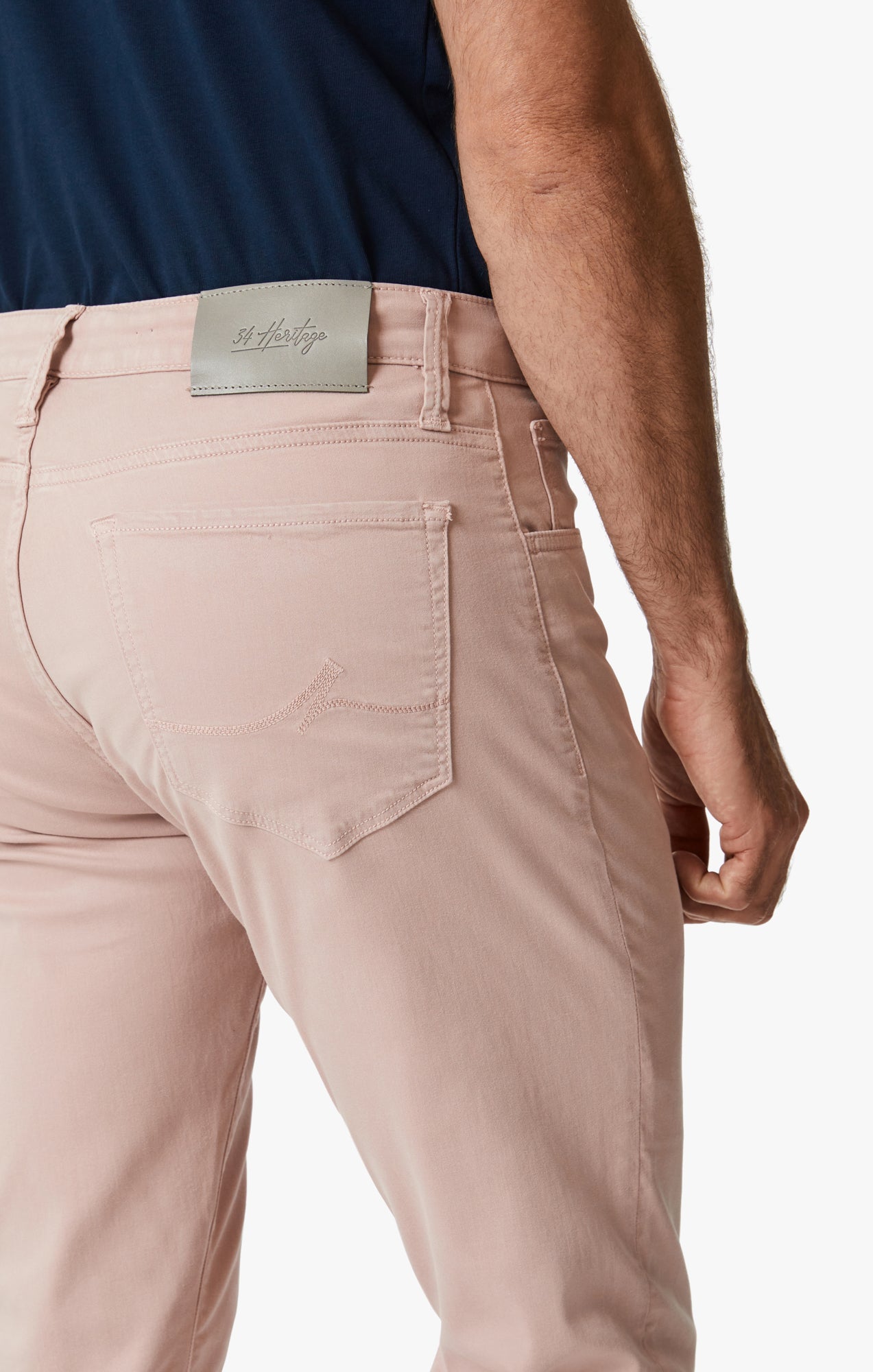 Cool Tapered Leg Pants In Blushed Twill