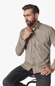 Corduroy Shirt In Beige