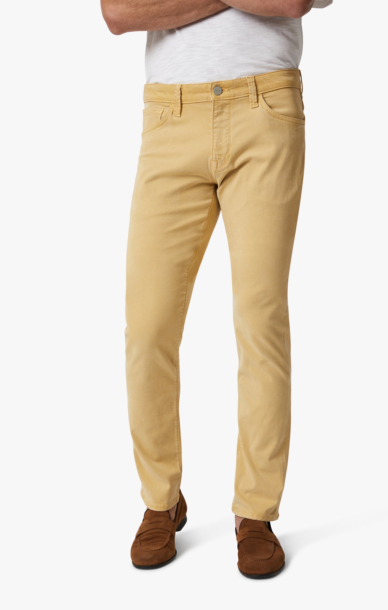 Cool Tapered Leg Pants In Lemon Pepper Brushed Twill