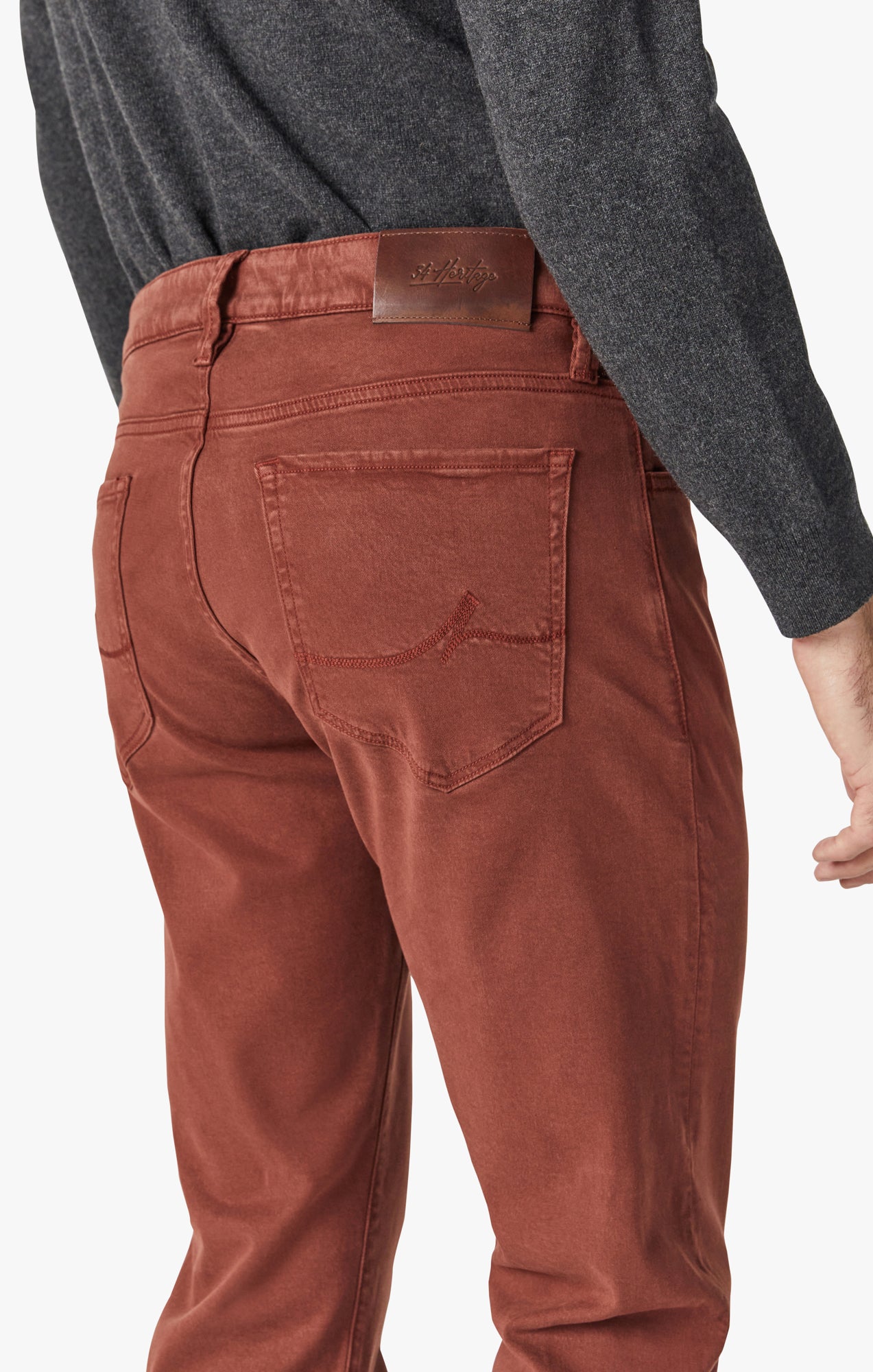 Cool Tapered Leg Pants in Cinnamon Brushed Twill