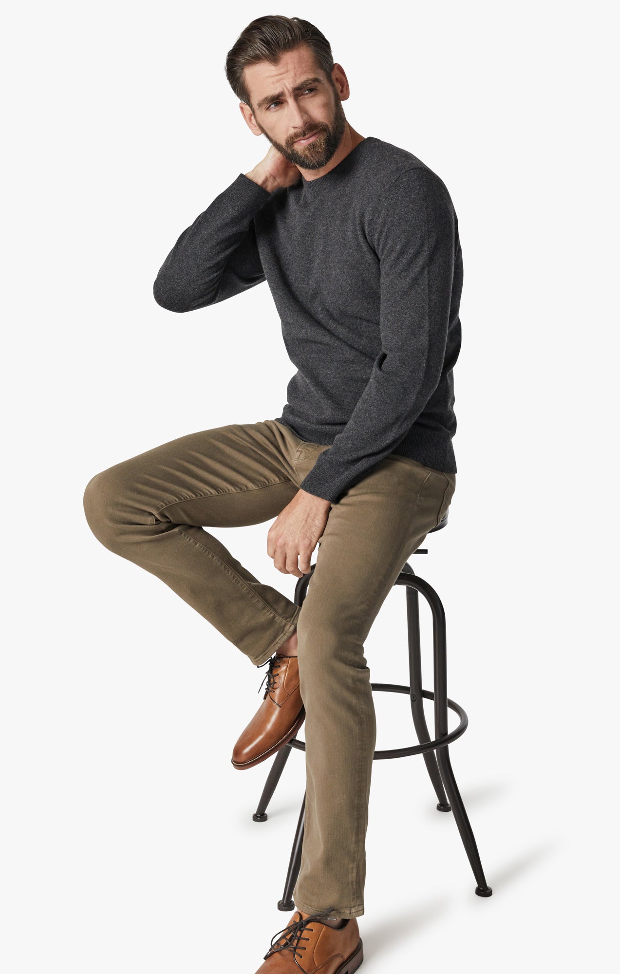 Cool Tapered Leg Pants in Walnut Comfort