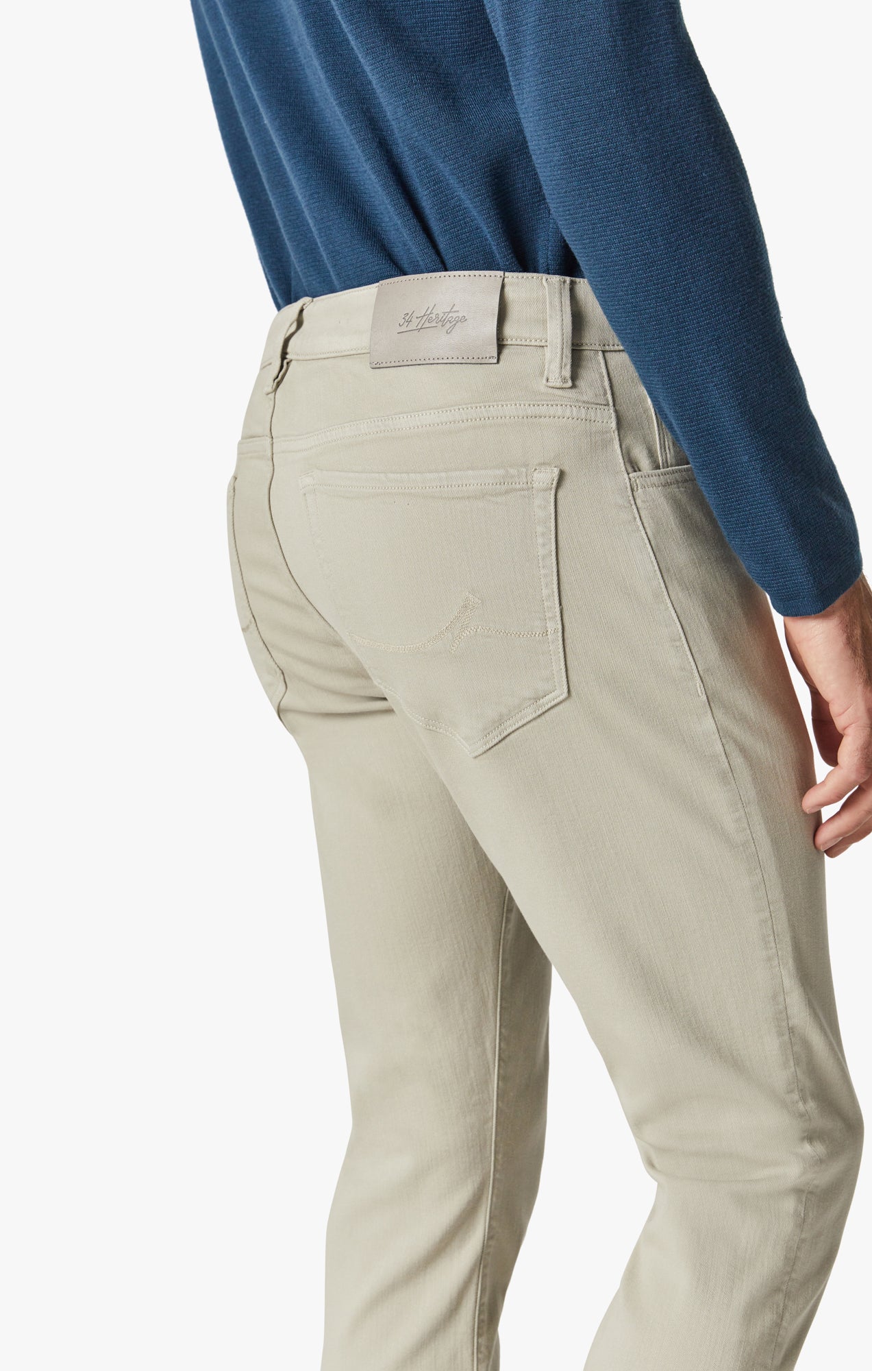 Cool Tapered Leg Pants In Stone Comfort