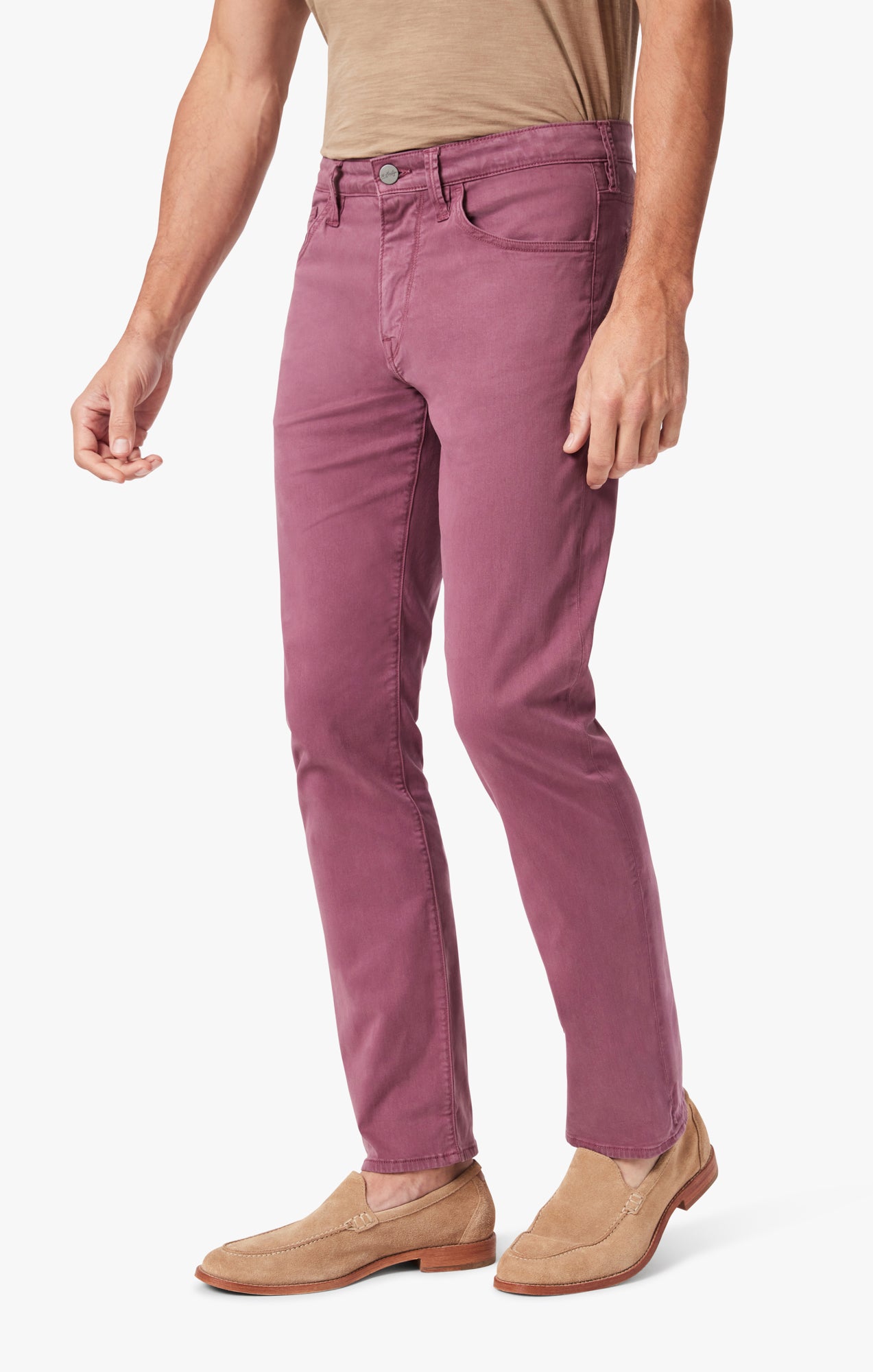 Courage Straight Leg Pants In Rosewood Twill