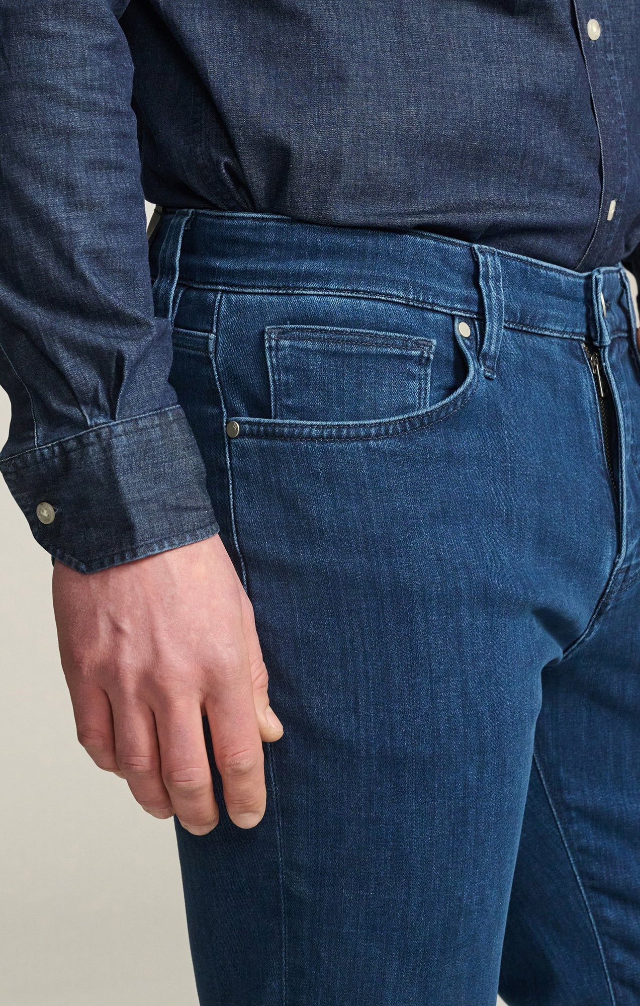 Champ Athletic Fit Jeans in Night Blue Urban