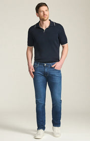 Cool Tapered Leg Jeans in Ocean Refined