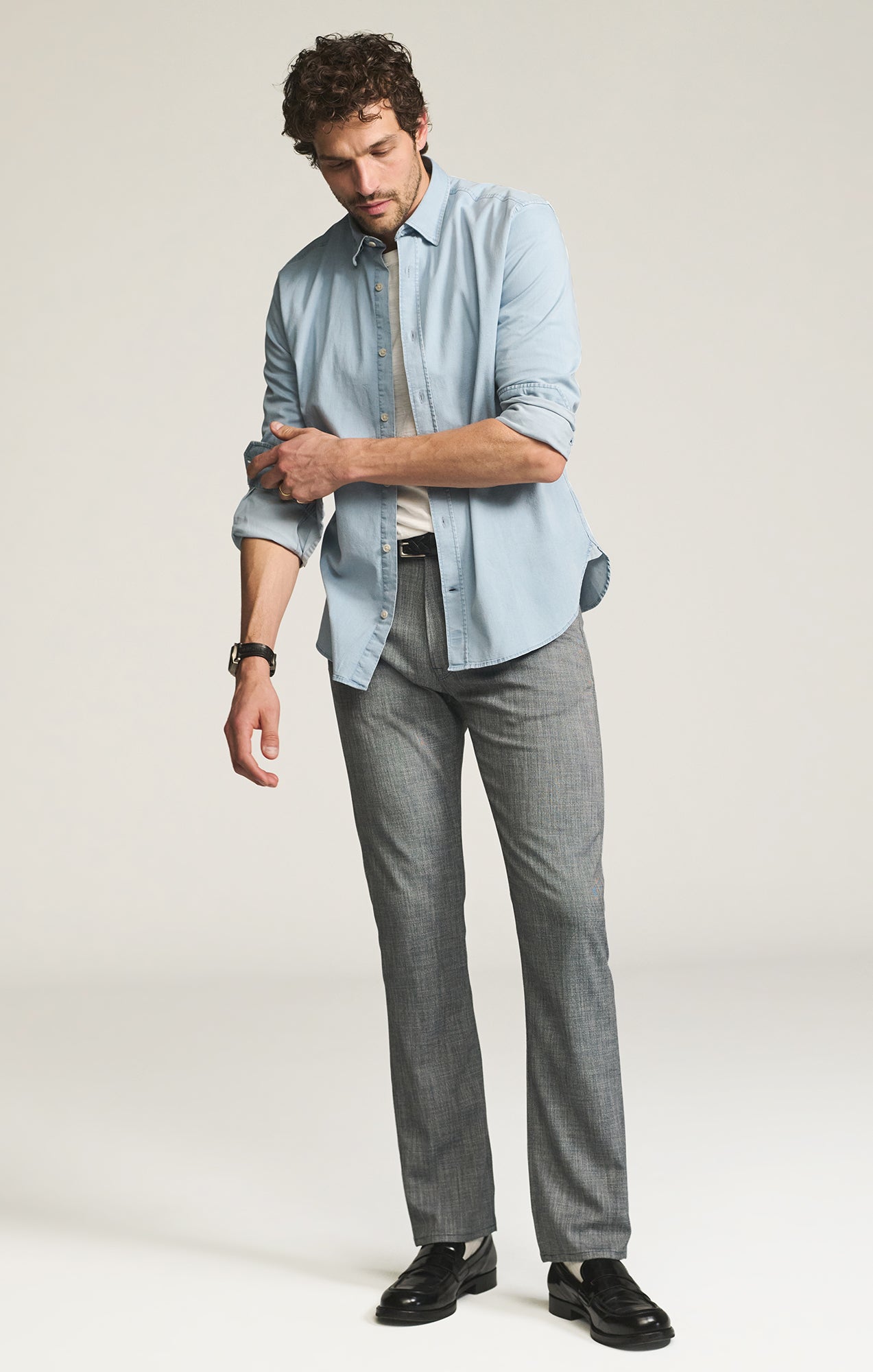 Courage Straight Leg Pants in Navy Cross Twill