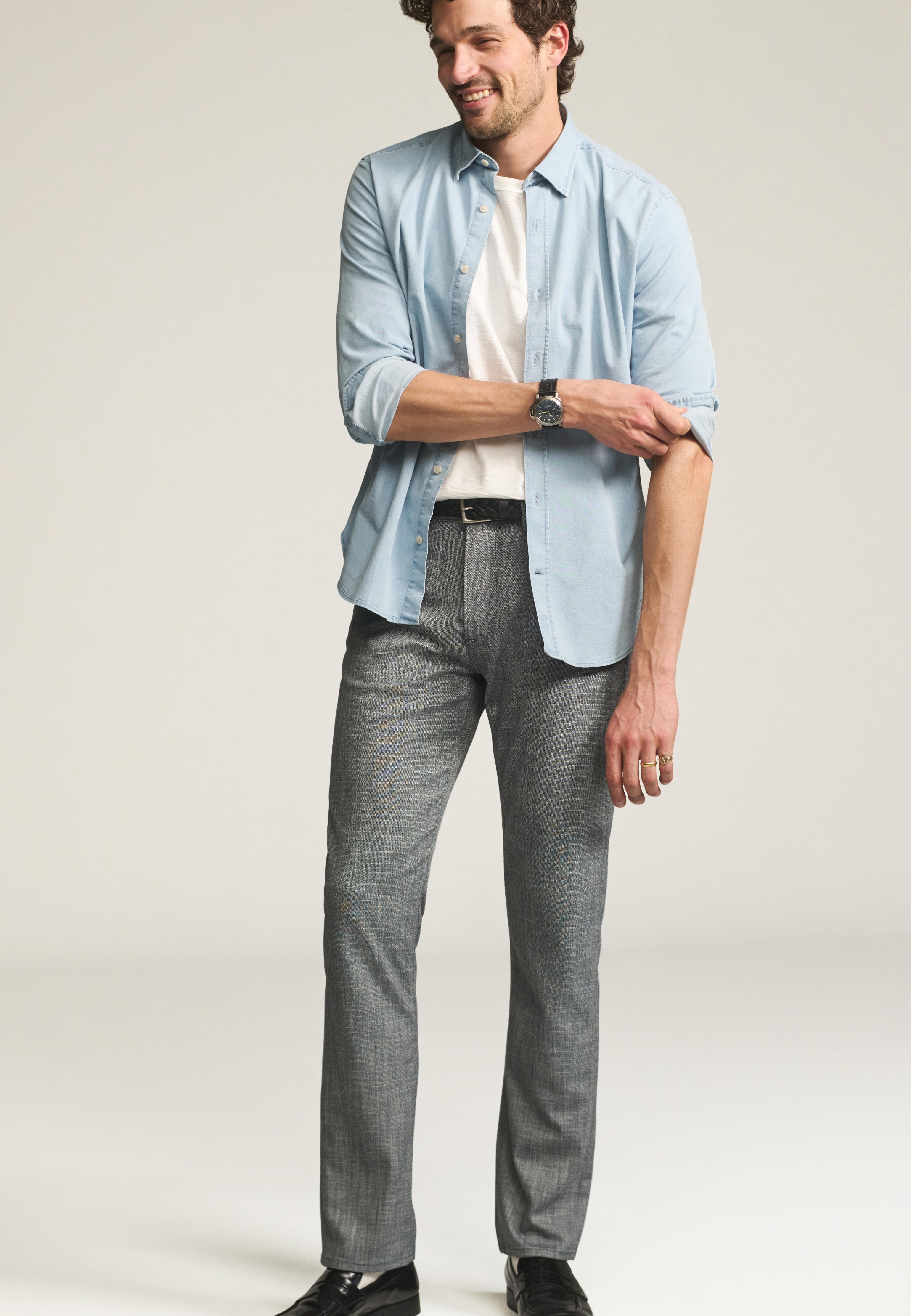 Courage Straight Leg Pants in Navy Cross Twill