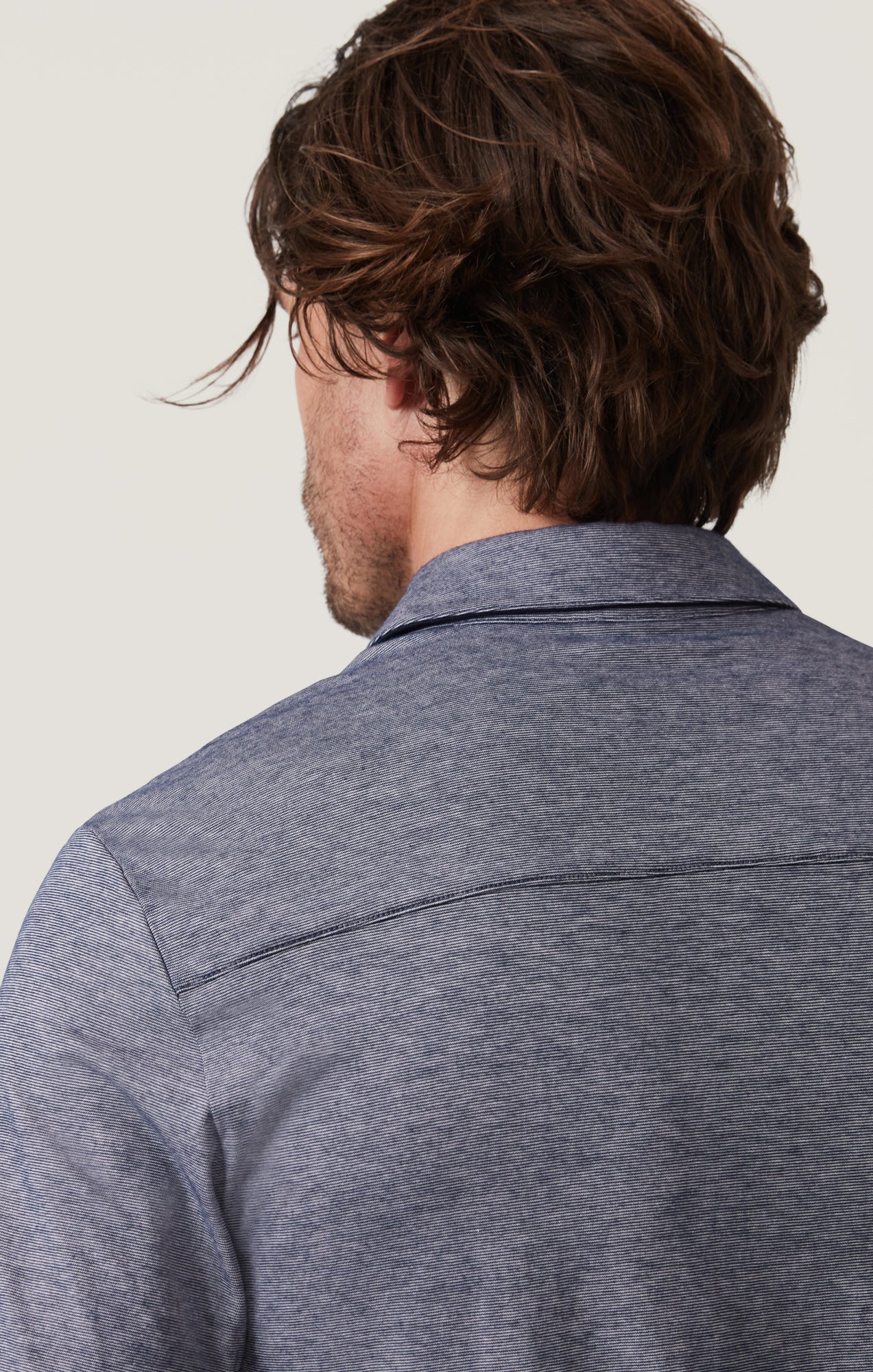 Two Tone Button-Down Shirt in Indigo