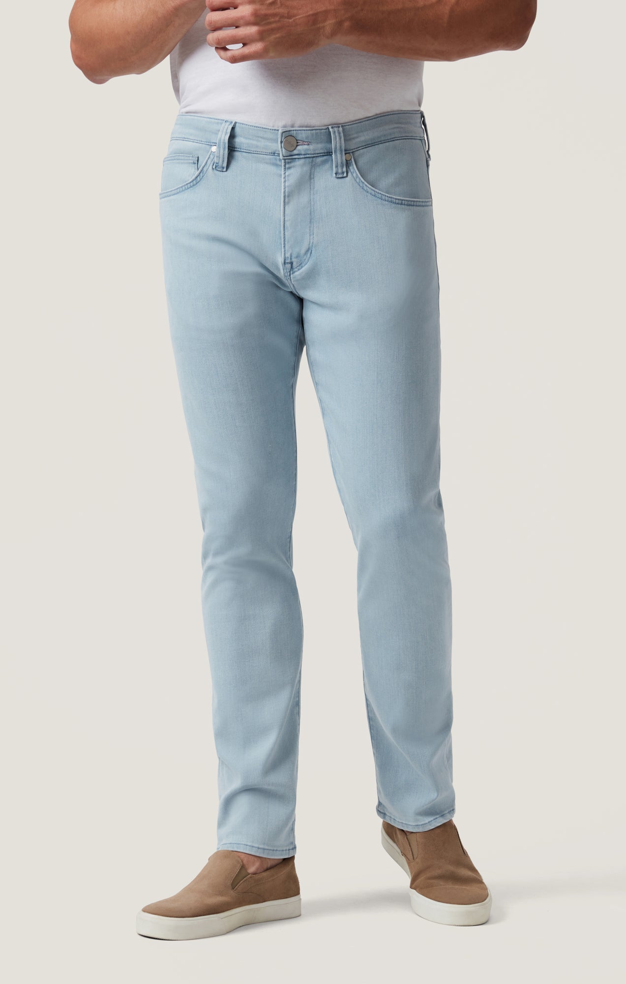 Cool Tapered Leg Jeans in Ice Blue Urban