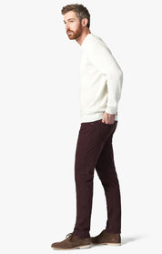 Cool Slim Leg Pants in Merlot Diagonal
