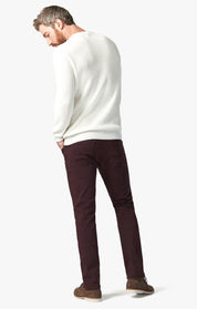 Cool Slim Leg Pants in Merlot Diagonal