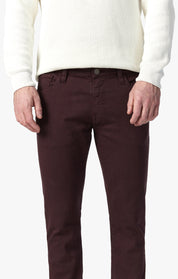 Cool Slim Leg Pants in Merlot Diagonal