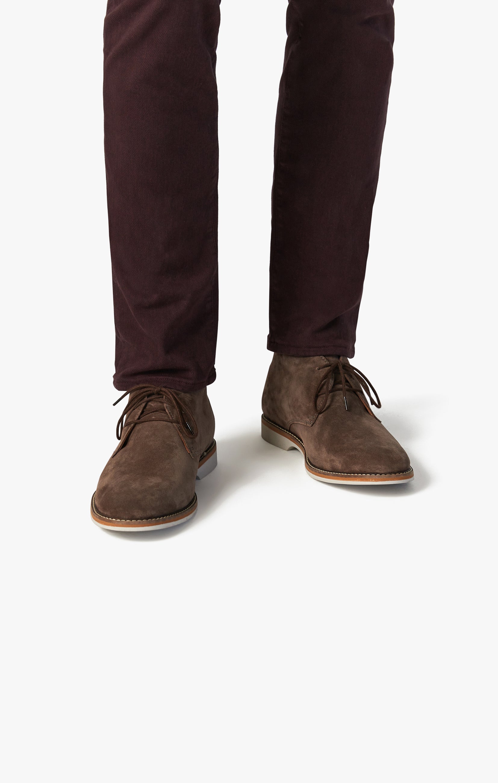 Cool Slim Leg Pants in Merlot Diagonal Image 6