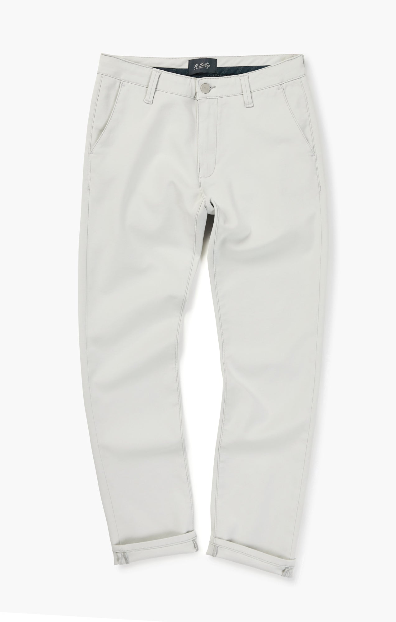 Verona Slim Leg Chino Pants In Stone High Flyer