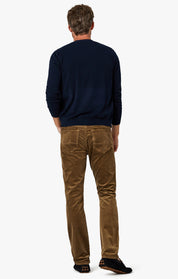 Courage Straight Leg Pants In Tobacco Cord