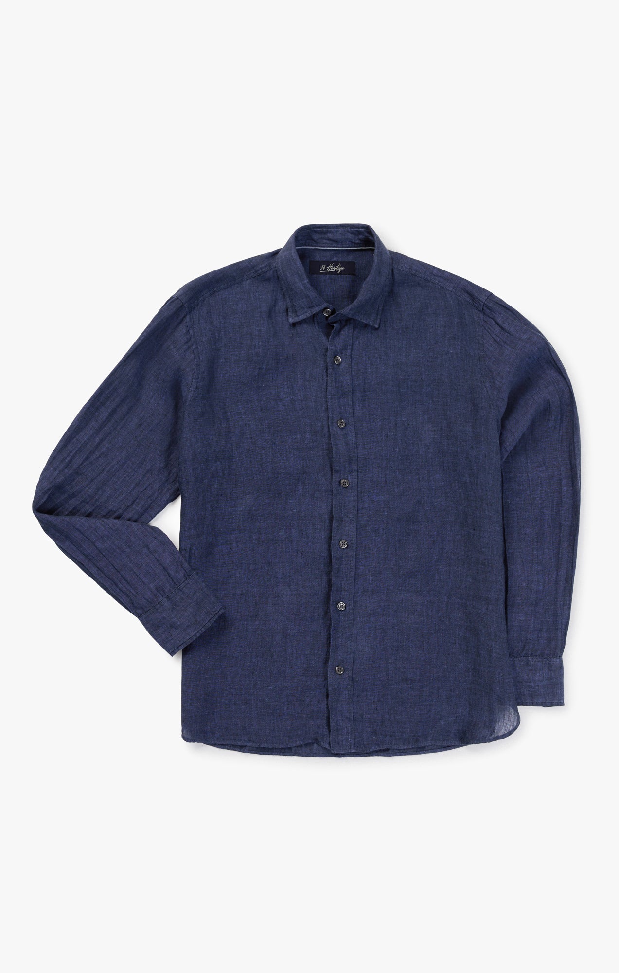 Linen Shirt in Indigo Image 9