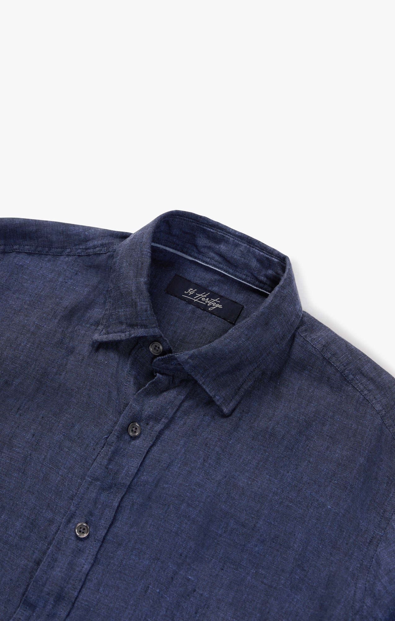 Linen Shirt in Indigo Image 10