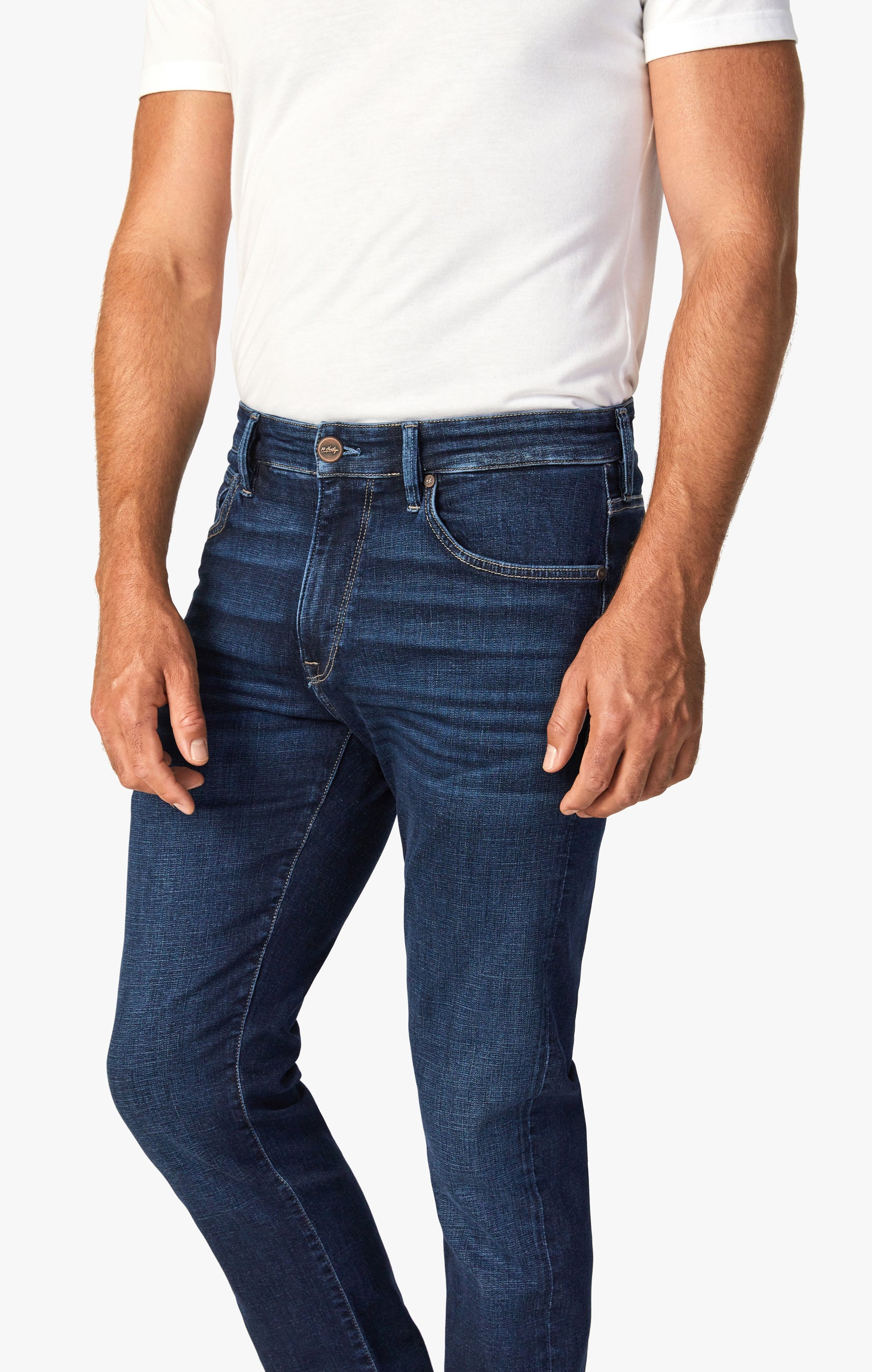 Cool Tapered Leg Jeans In Dark Shaded Organic
