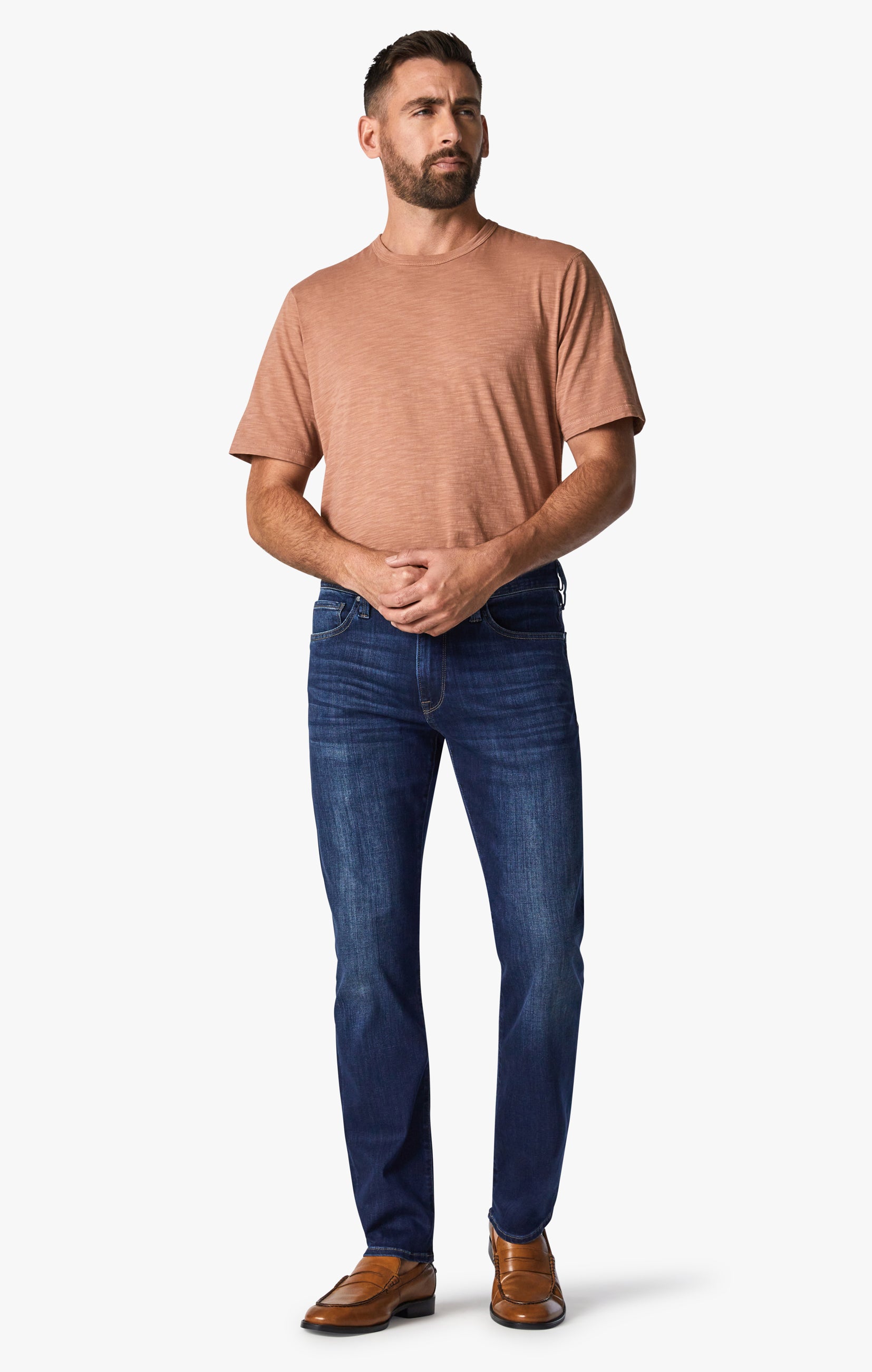 Courage Straight Leg Jeans in Deep Tencel