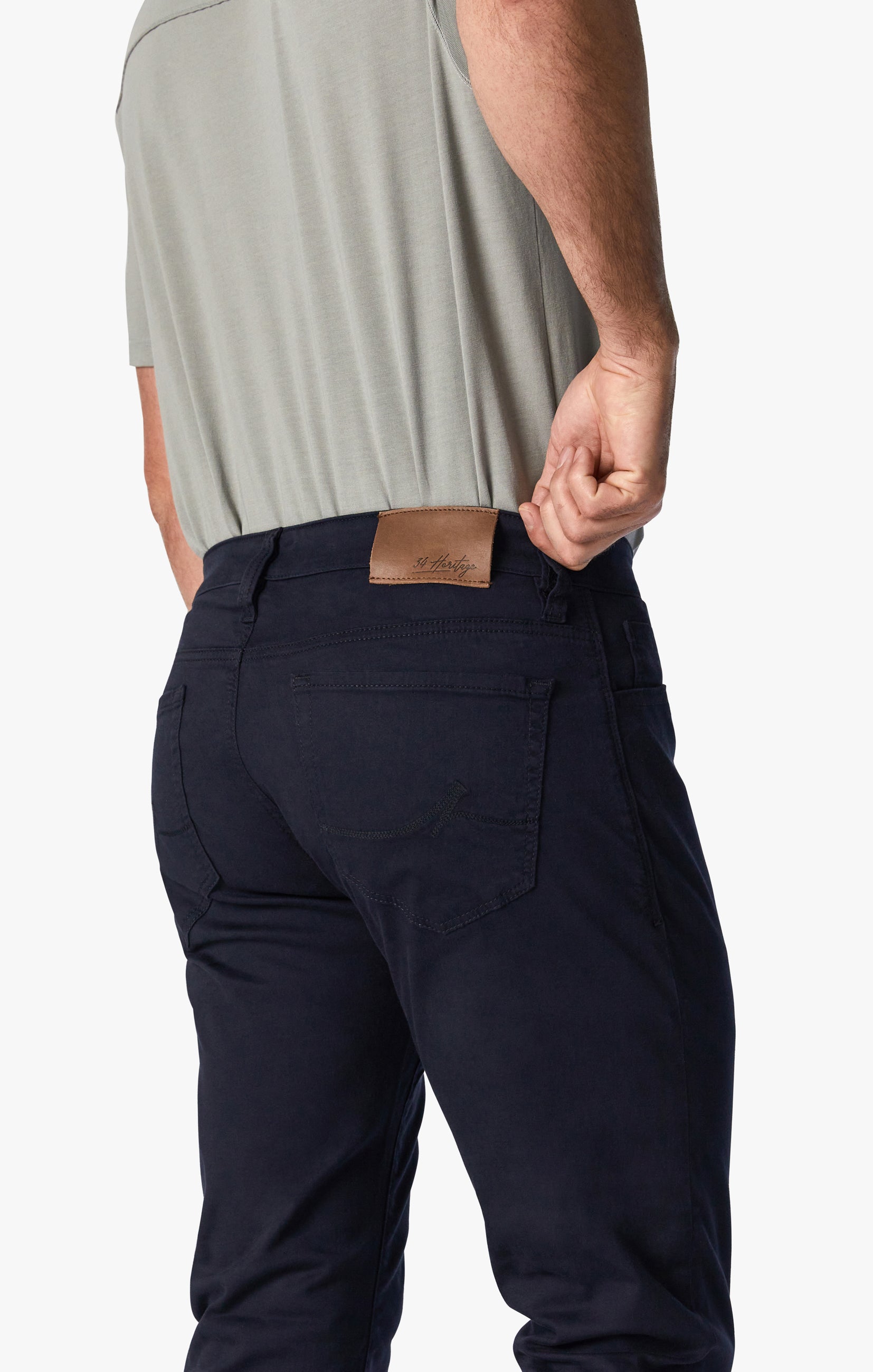 Cool Slim Leg Pants in Navy Twill