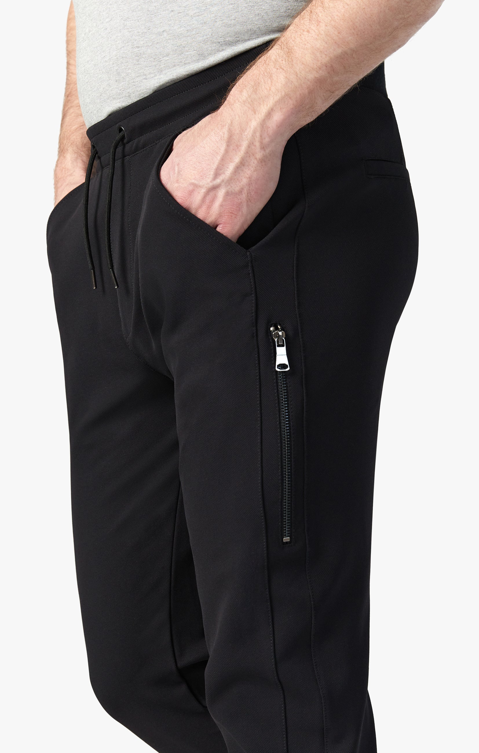 Camper Tapered Leg Jogger Pants In Black Sporty